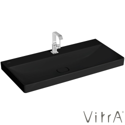 Vitra - Vitra Metropole Lavabo, 100 cm, Mat Siyah, VitraClean - 7529B483-0041