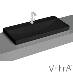 Vitra - Vitra Metropole Çanak Lavabo, 100 cm, Mat Siyah, VitraClean - 7529B483-0937
