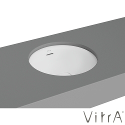 Vitra - Vitra Metropole Yuvarlak Tezgah Altı Lavabo, 40 cm, Mat Beyaz, VitraClean