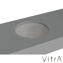Vitra - Vitra Metropole Yuvarlak Tezgah Altı Lavabo, 40 cm, Mat Taş Gri, VitraClean - 7532B476-1083