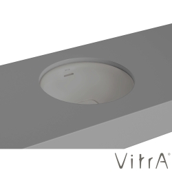 Vitra - Vitra Metropole Yuvarlak Tezgah Altı Lavabo, 40 cm, Mat Taş Gri, VitraClean