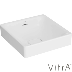Vitra - Vitra Metropole Kare Çanak Lavabo, 40 cm, Mat Beyaz, VitraClean