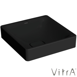 Vitra - Vitra Metropole Kare Çanak Lavabo, 40 cm, Mat Siyah, VitraClean - 7533B483-1398