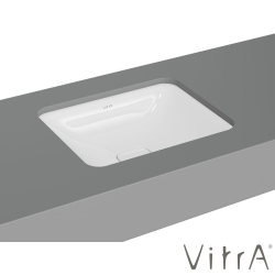 Vitra - Vitra Metropole Dikdörtgen Tezgah Altı Lavabo, 50 cm, VitraClean - 7534B403-1083