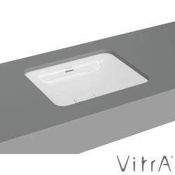 Vitra - Vitra Metropole Dikdörtgen Tezgah Altı Lavabo, 50 cm, VitraClean