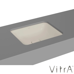 Vitra - Vitra Metropole Dikdörtgen Tezgah Altı Lavabo, 50 cm, Mat Kum Beji