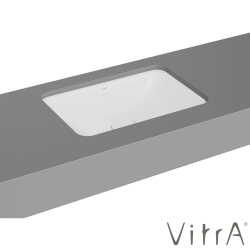 Vitra - Vitra Metropole Dikdörtgen Tezgah Altı Lavabo, 60 cm, Mat Beyaz, VitraClean - 7535B401-1083