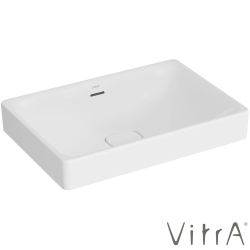 Vitra - Vitra Metropole Dikdörtgen Çanak Lavabo, 60 cm, Mat Beyaz, VitraClean
