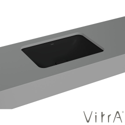Vitra - Vitra Metropole Dikdörtgen Tezgah Altı Lavabo, 60 cm, Mat Siyah, VitraClean - 7535B483-1083