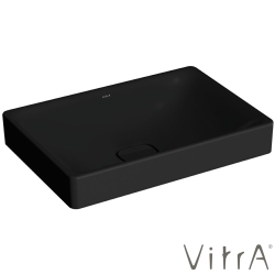 Vitra - Vitra Metropole Dikdörtgen Çanak Lavabo, 60 cm, Mat Siyah, VitraClean - 7535B483-1398