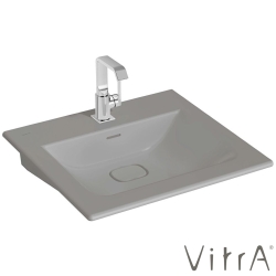 Vitra - VitrA Metropole Etajerli Lavabo, 60 cm, Mat Taş Gri, VitrAClean