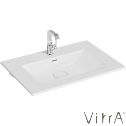 Vitra - Vitra Metropole Etajerli Lavabo, 80 cm, Mat Beyaz, VitraClean
