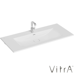 Vitra - Vitra Metropole Etajerli Lavabo, 120 cm, Mat Beyaz, VitraClean