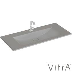 Vitra - Vitra Metropole Etajerli Lavabo, 120 cm, Mat Taş Gri, VitraClean