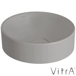 Vitra - Vitra Metropole Yuvarlak Çanak Lavabo, 38 cm (Kompakt) Mat Taş Gri, VitraClean