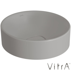 Vitra - Vitra Metropole Yuvarlak Çanak Lavabo, 38 cm (Kompakt) Mat Taş Gri, VitraClean - 7542B476-1398
