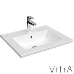 Vitra - Vitra S20 Square Etajerli Lavabo, 60 cm - 7676B003-0001