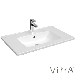 Vitra - Vitra S20 Square Etajerli Lavabo, 80 cm - 7677B003-0001