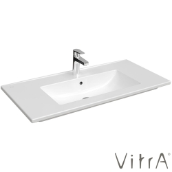 Vitra - Vitra S20 Square Etajerli Lavabo, 100 cm - 7678B003-0001
