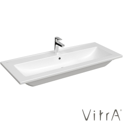 Vitra - Vitra S20 Square Etajerli Lavabo, 120 cm - 7679B003-0001