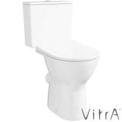 Vitra - Vitra S20 Round SmoothFlush Kanalsız Arkası Açık Bedensel Engelli Takım Klozeti, 63 cm