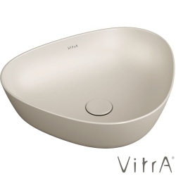 Vitra - Vitra Plural Üçgen Alçak Çanak Lavabo, 47 cm, Mat Kum Beji, VitraClean - 7812B422-0016