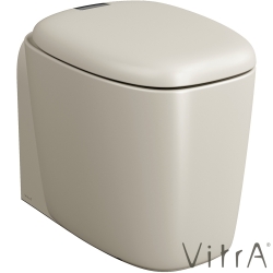 Vitra - Vitra Plural Rim-Ex Duvara Tam Dayalı Yarden Tek Klozet, 55 cm, Mat Kum Beji