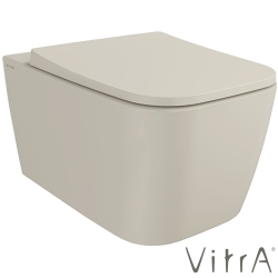 Vitra - Vitra Metropole Square QuantumFlush Kanalsız Asma Klozet, 56 cm, Mat Kum Beji