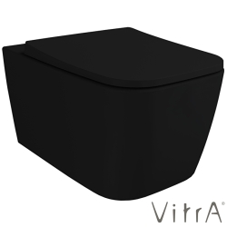 Vitra - Vitra Metropole Square QuantumFlush Kanalsız Asma Klozet, 56 cm, Mat Siyah
