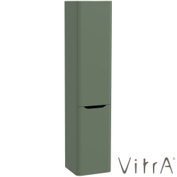 Vitra - Vitra Integra Round Çift Kapaklı Çamaşır Sepetli Boy Dolabı, Mat Yeşil (Sağ) - 80014