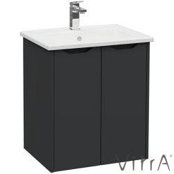Vitra - Vitra Integra Square Kapaklı Lavabo Dolabı, Ayaksız, 60 cm, Mat Grafit - 80077