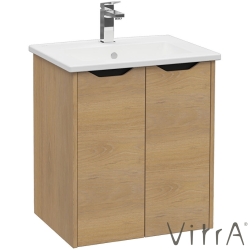 Vitra - Vitra Integra Square Kapaklı Lavabo Dolabı, Ayaksız, 60 cm, Altın Meşe - 80078