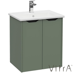 Vitra - Vitra Integra Square Kapaklı Lavabo Dolabı, Ayaksız, 60 cm, Mat Yeşil - 80080