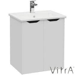 Vitra - Vitra Integra Square Kapaklı Lavabo Dolabı, Ayaksız, 60 cm, Mat Açık Gri - 80081