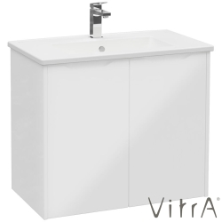 Vitra - Vitra Integra Square Kapaklı Lavabo Dolabı, Ayaksız, 80 cm, Parlak Beyaz - 80084