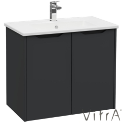 Vitra - Vitra Integra Square Kapaklı Lavabo Dolabı, Ayaksız, 80 cm, Mat Grafit - 80086
