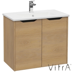 Vitra - Vitra Integra Square Kapaklı Lavabo Dolabı, Ayaksız, 80 cm, Altın Meşe - 80087