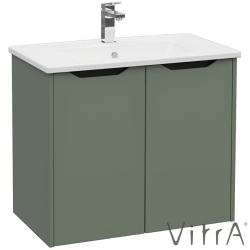 Vitra - Vitra Integra Square Kapaklı Lavabo Dolabı, Ayaksız, 80 cm, Mat Yeşil - 80089