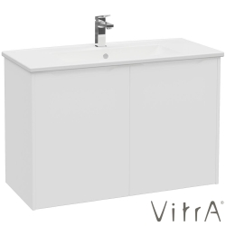Vitra - Vitra Integra Square Kapaklı Lavabo Dolabı, Ayaksız, 100 cm, Mat Beyaz - 80094