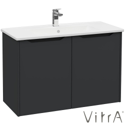 Vitra - Vitra Integra Square Kapaklı Lavabo Dolabı, Ayaksız, 100 cm, Mat Grafit - 80095