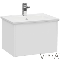 Vitra - Vitra Integra Square Tek Çekmeceli Lavabo Dolabı, Ayaksız, 60 cm, Mat Beyaz - 80130