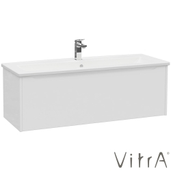 Vitra - Vitra Integra Square Tek Çekmeceli Lavabo Dolabı, Ayaksız, 120 cm, Mat Beyaz - 80157