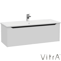 Vitra - Vitra Integra Square Tek Çekmeceli Lavabo Dolabı, Ayaksız, 120 cm, Mat Açık Gri - 80162