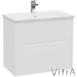 Vitra - Vitra Integra Square Çift Çekmeceli Lavabo Dolabı, Ayaksız, 80 cm, Mat Beyaz - 80211