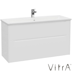 Vitra - Vitra Integra Square Çift Çekmeceli Lavabo Dolabı, Ayaksız, 120 cm, Mat Beyaz - 80229