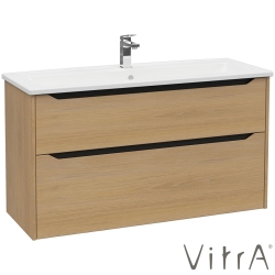 Vitra - Vitra Integra Square Çift Çekmeceli Lavabo Dolabı, Ayaksız, 120 cm, Altın Meşe - 80231