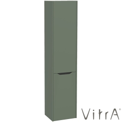 Vitra - Vitra Integra Square Çift Kapaklı Çamaşır Sepetli Boy Dolabı, Mat Grafit (Sol) - 80329