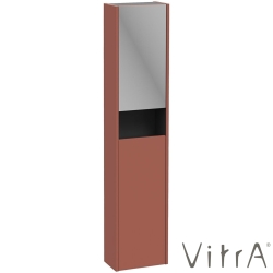 Vitra - Vitra Integra Square Çift Kapaklı Aynalı Boy Dolabı, Mat Kırmızı (Sağ) - 80340