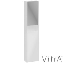 Vitra - Vitra Integra Square Çift Kapaklı Aynalı Boy Dolabı, Parlak Beyaz (Sol) - 80345
