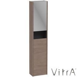 Vitra - Vitra Integra Square Çift Kapaklı Aynalı Boy Dolabı, Moka Meşe (Sol) - 80352